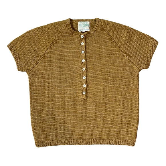 ❌SOLD🏷️Vintage 60s The Villager Ladybug Wool Short Sleeve Sweater Blouse - Picture 2 of 6